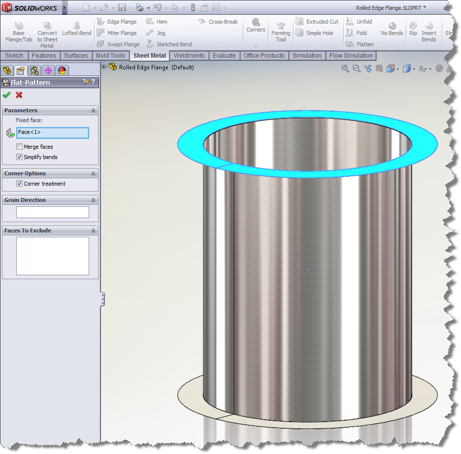 Rolled Edge Flange 5