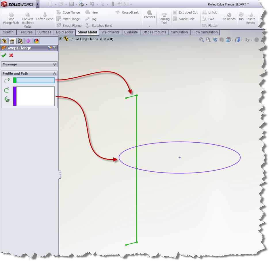 Rolled Edge Flange 2