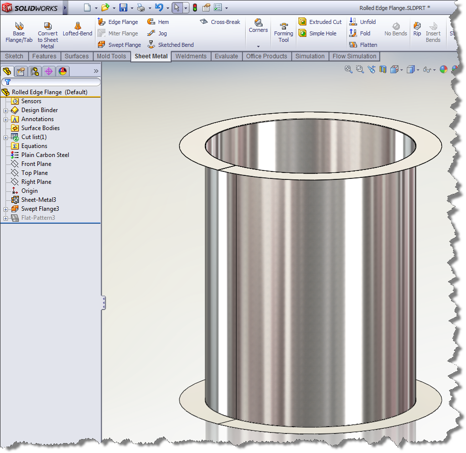 Rolled Edge Flange 3