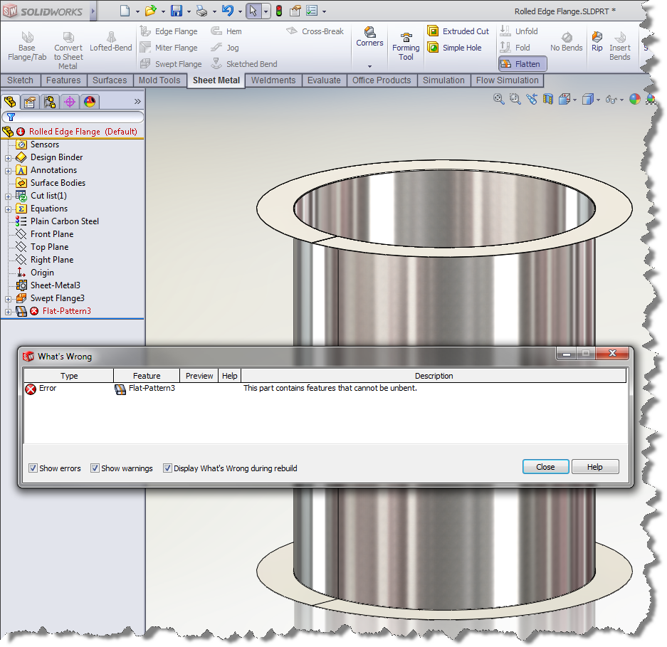 Rolled Edge Flange 4