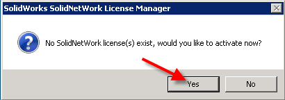 , Installing SolidNetWork License Manager 2012