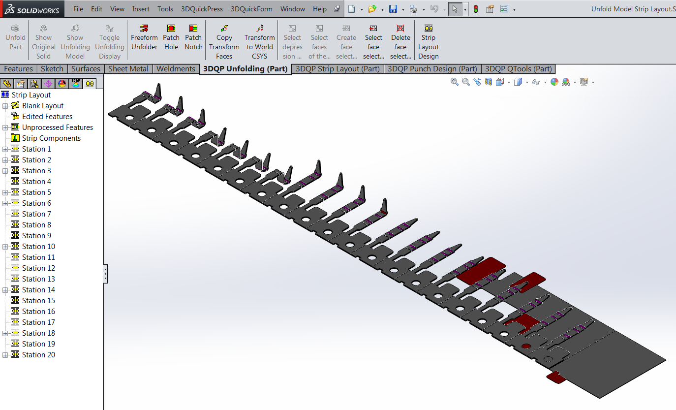 , How to update ECO changes to 3DQPress Strip layout inside SOLIDWORKS