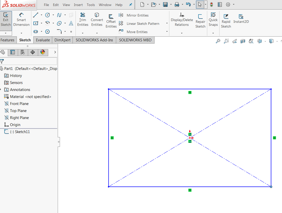 , SOLIDWORKS: Adding Dimensions When Creating Profile Geometry