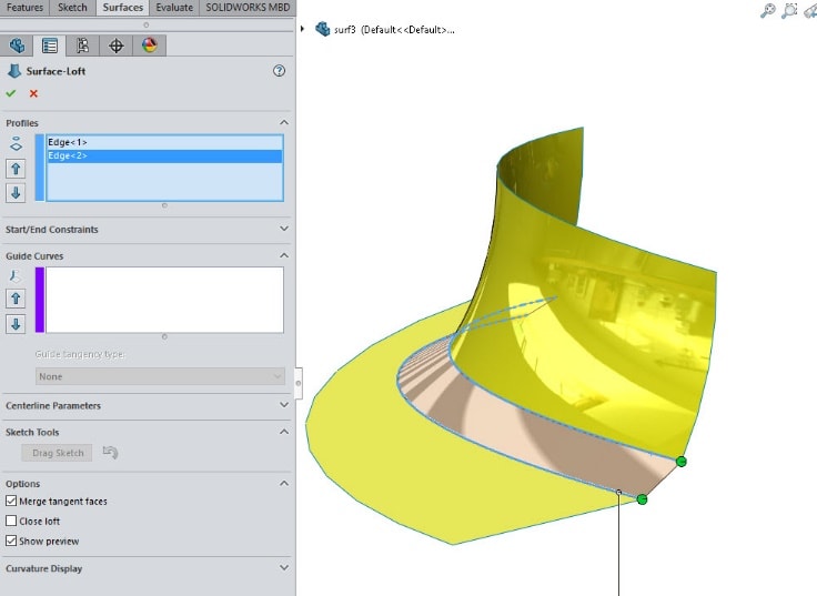 , Chamfering Surfaces in SOLIDWORKS