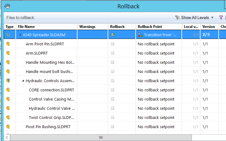 , SOLIDWORKS 2017 What’s New: Rollbacks Now Include Their References – #SW2017