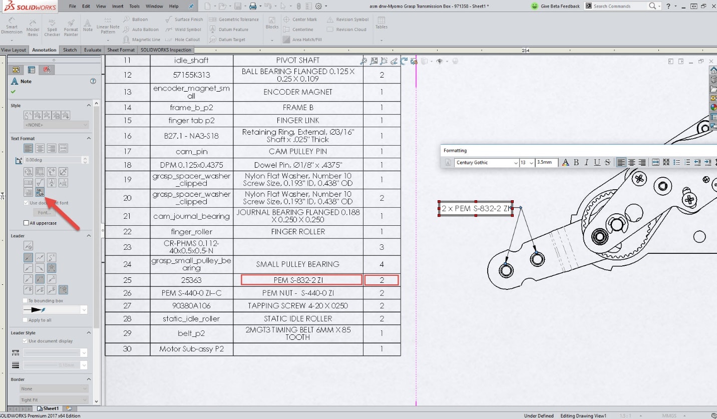 , SOLIDWORKS 2017 What’s New: Notes and Balloons – #SW2017