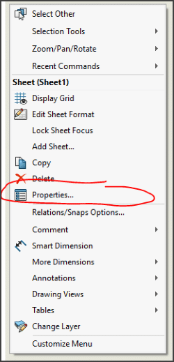solidworks drawing template