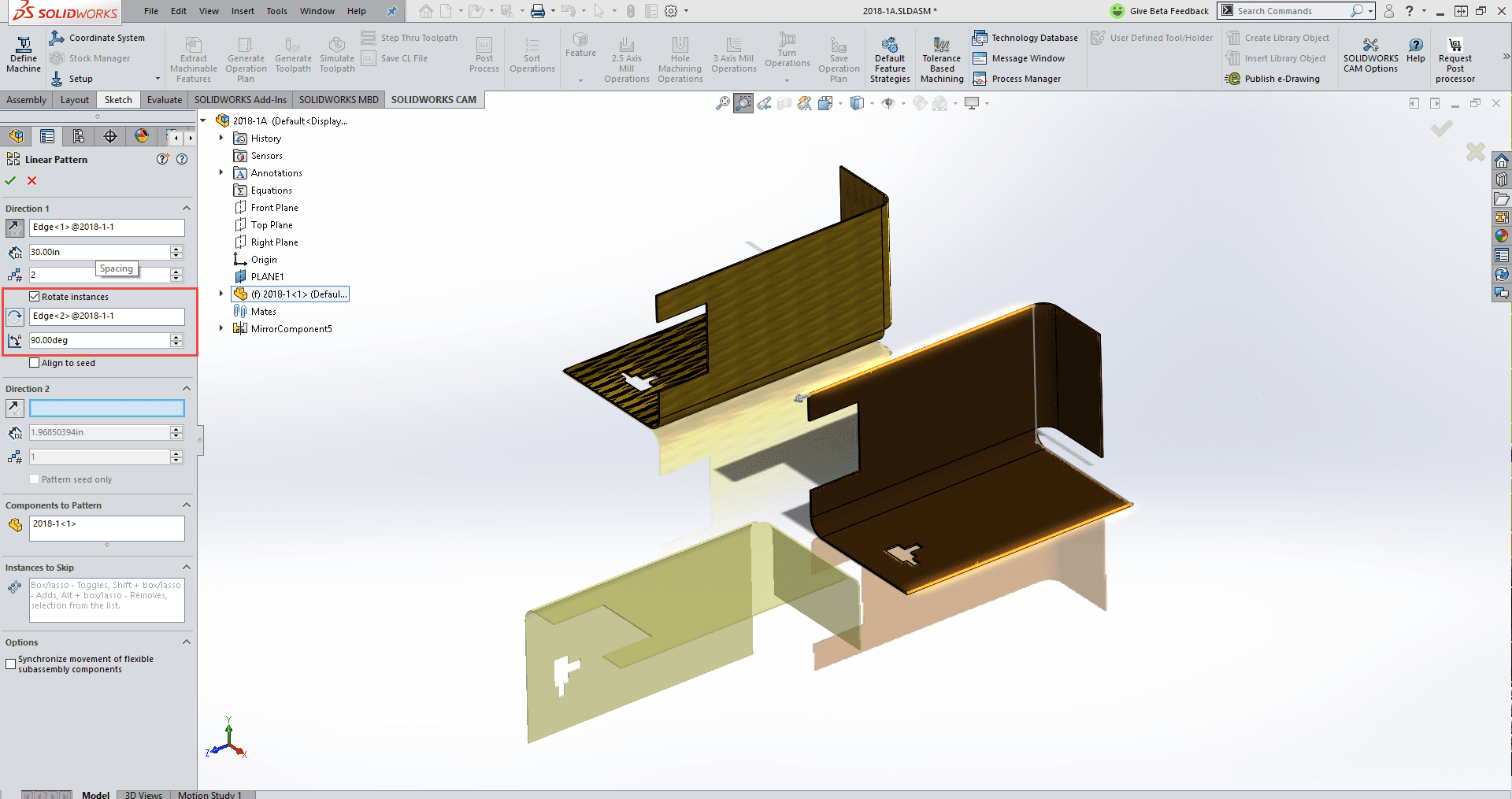 , SOLIDWORKS 2018 What&#8217;s New &#8211; Pattern Enhancements &#8211; #SW2018