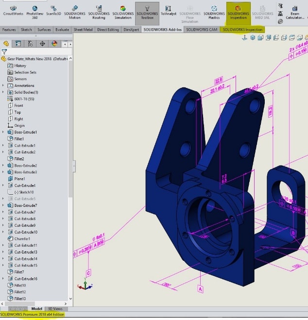 , SOLIDWORKS 2018 What’s New – SOLIDWORKS Inspection Add-in – #SW2018