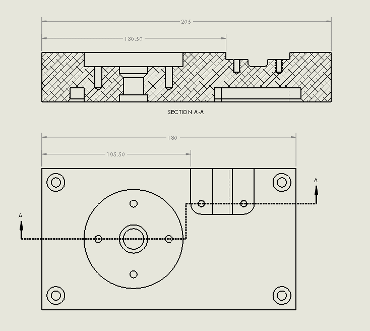 , Creating Offset Section Views in SOLIDWORKS Drawings