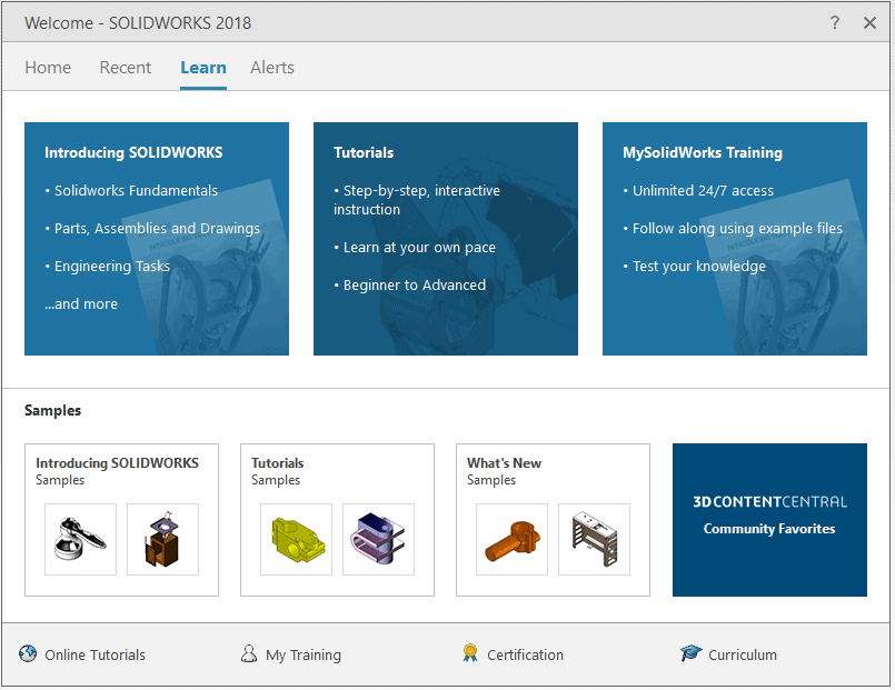 , SOLIDWORKS 2018 What’s New – Welcome Dialog Box – #SW2018