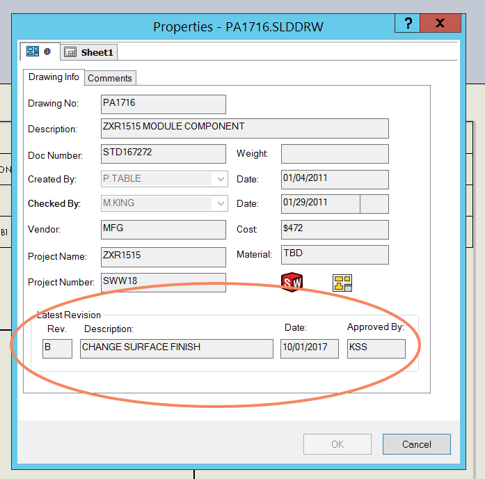 , SOLIDWORKS PDM 2018 What’s New – PDM Revision Table Integration – #SW2018