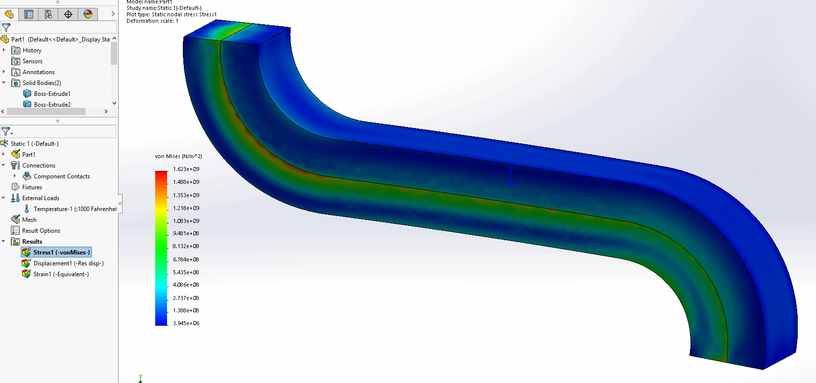 , Temperature in Linear Static Analysis