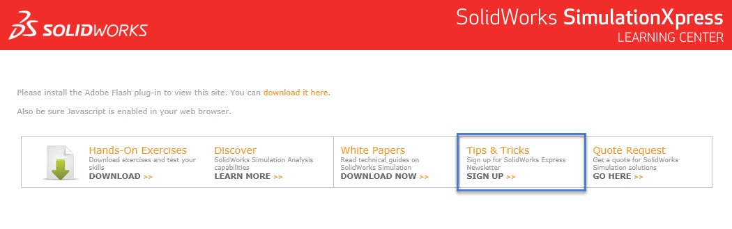 simexpress simulationexpress solidworks free tool install learning center tips and tricks