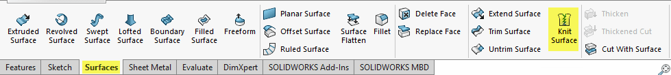 , SOLIDWORKS &#8211; Creating Internal Volume &#8211; Delete Face Command