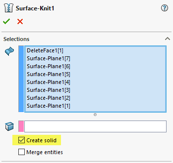 , SOLIDWORKS &#8211; Creating Internal Volume &#8211; Delete Face Command