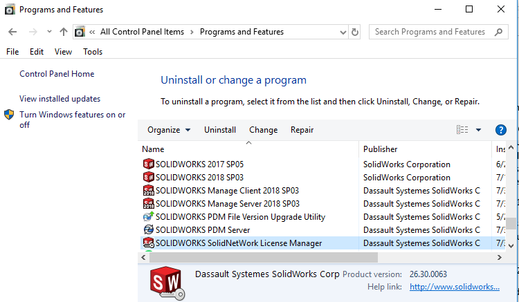 SolidNetWork License Manager
