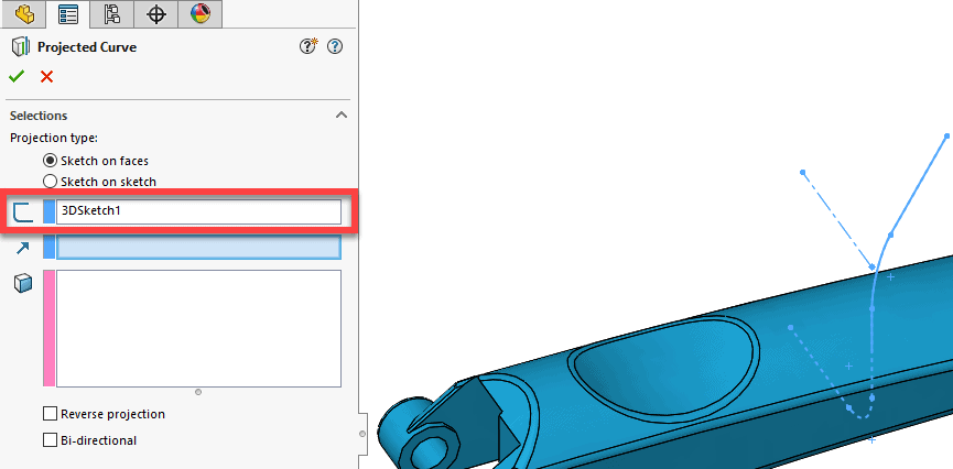 , SOLIDWORKS 2019 What&#8217;s New &#8211; Projected Curves &#8211; #SW2019