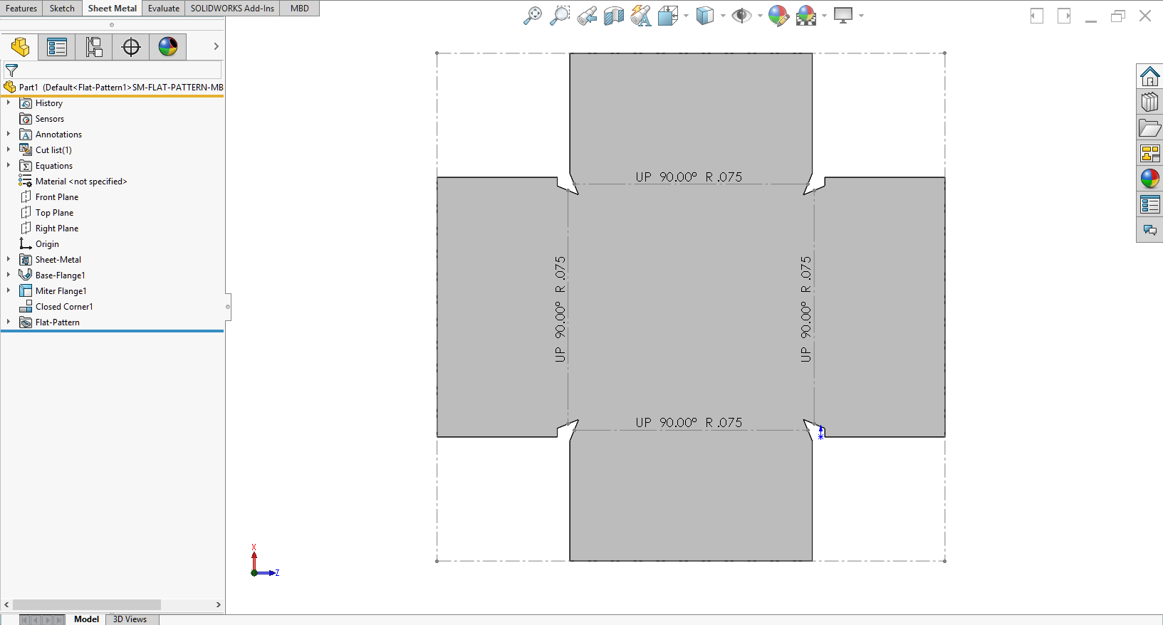 , SOLIDWORKS 2019 What’s New – Showing Sheet Metal Bend Notes in MBD- #SW2019