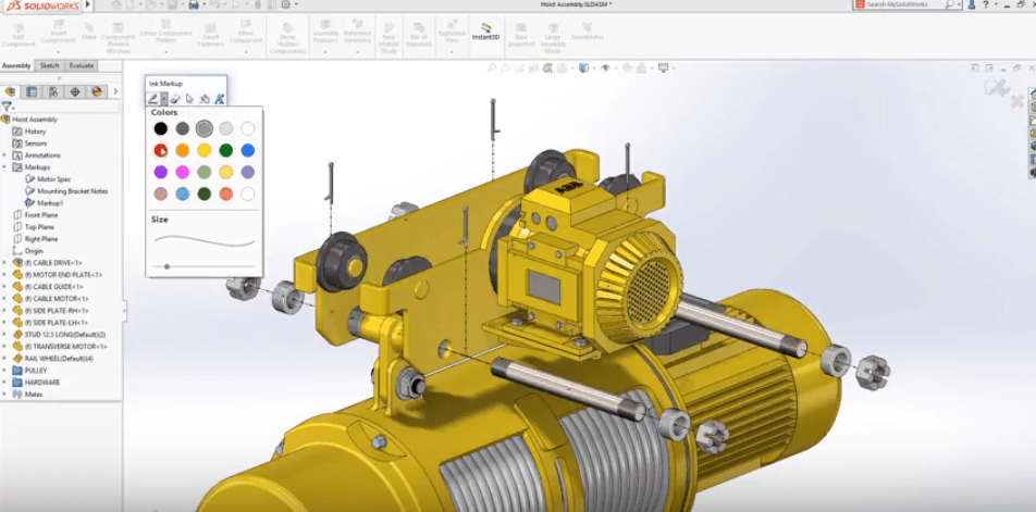 SOLIDWORKS 2019 3D Markup