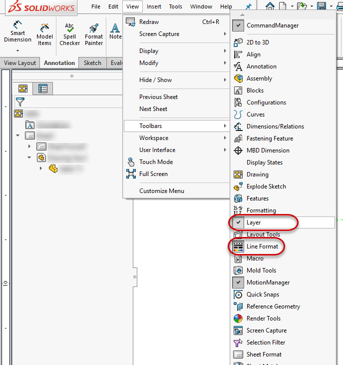 Line Format Navigation