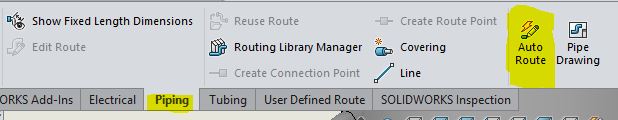 , How to Create a SOLIDWORKS Piping Route