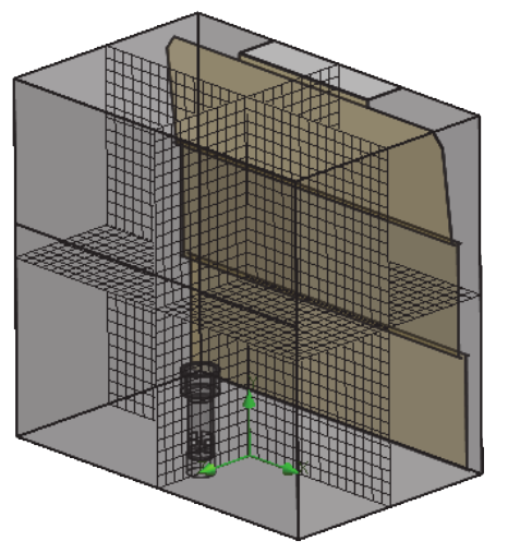 SOLIDWORKS Flow Simulations Initial Mesh