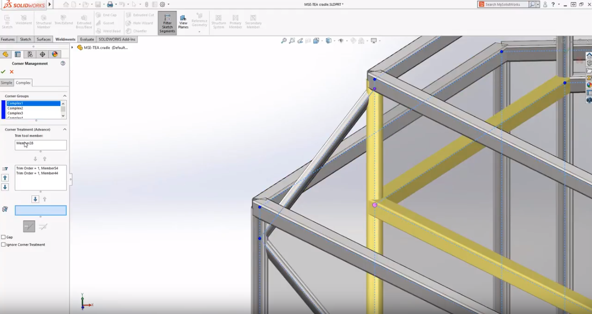 SOLIDWORKS 2019 weldments