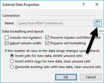 SOLIDWORKS PDM Admin External Data Properties