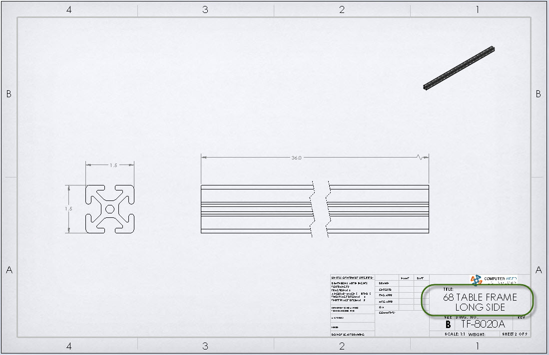 , SOLIDWORKS &#8211; Multiple Parts In a Single Drawing