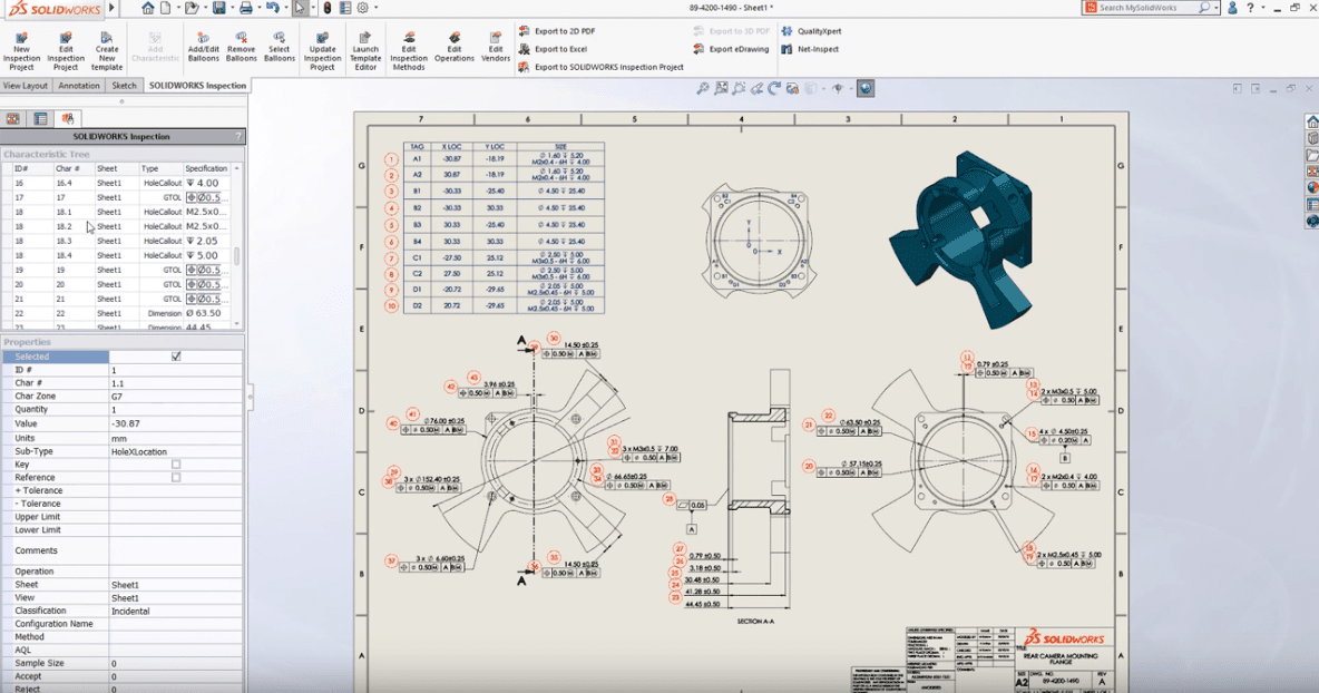 SOLIDWORKS Inspection 2019