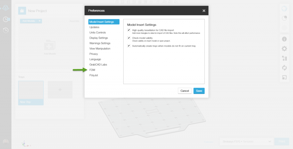 , Getting Started with GrabCAD &#8211; Advance FDM Mode