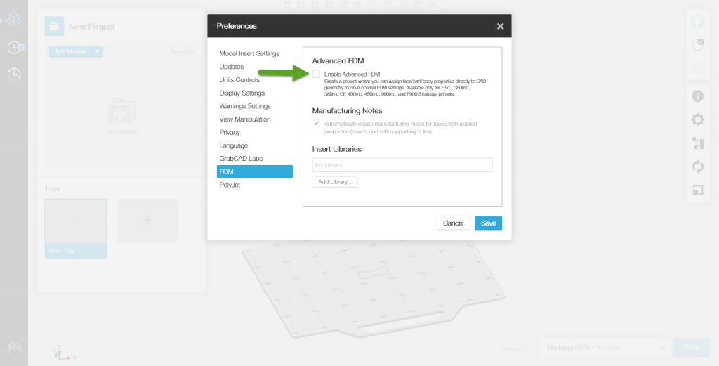 , Getting Started with GrabCAD &#8211; Advance FDM Mode