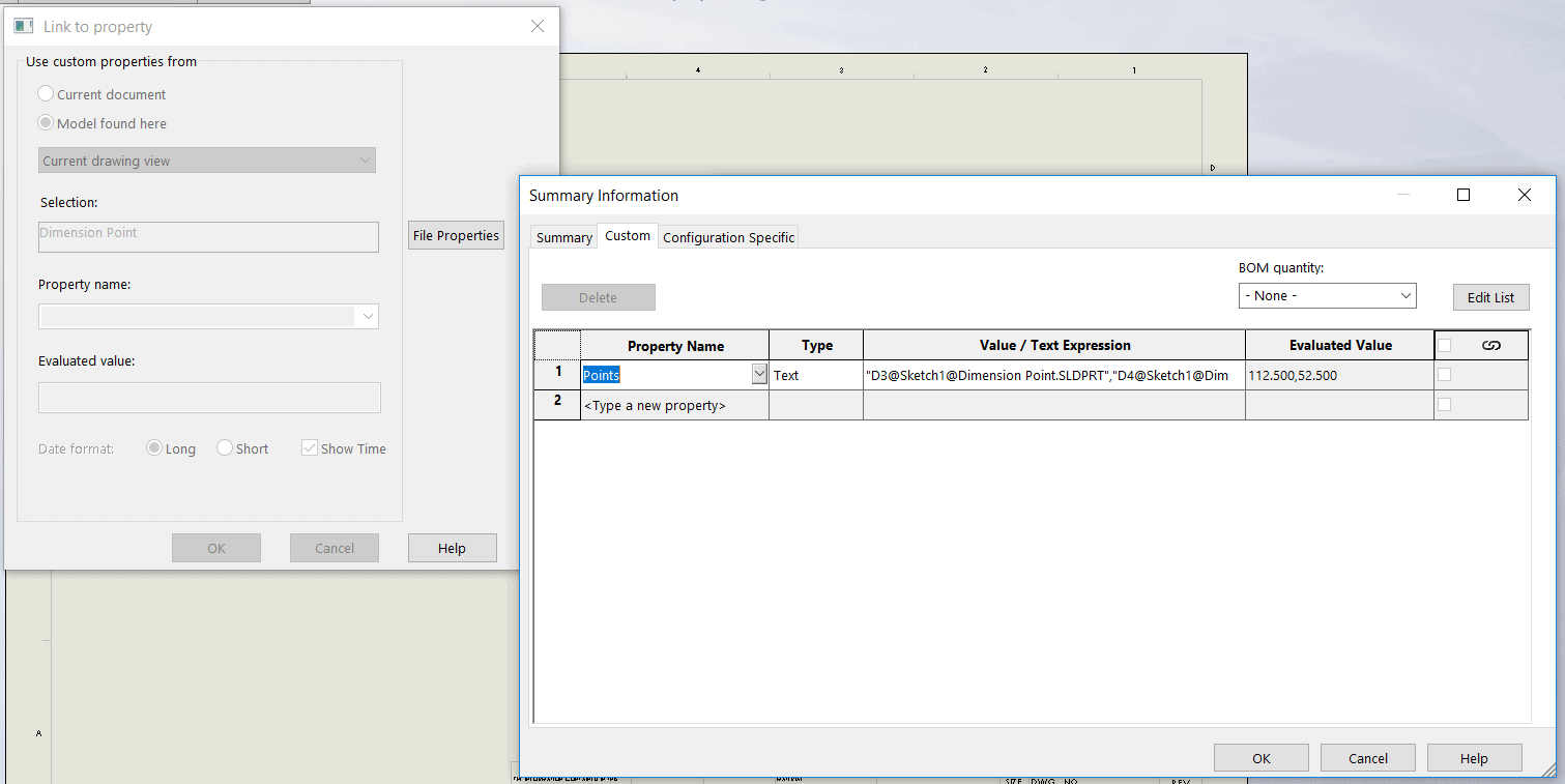 , SOLIDWORKS: How to Display Notes for X &amp; Y Coordinate Points in a Drawing