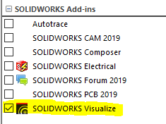 , SOLIDWORKS – Exploded View into Visualize