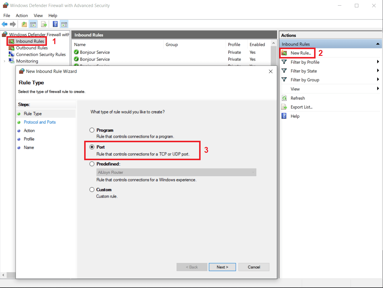 , Using a SOLIDWORKS Network License Manager with Windows Firewall