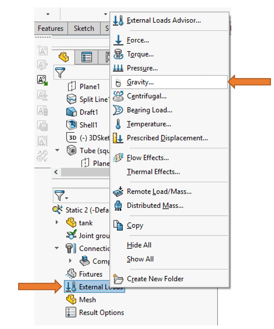 SOLIDWORKS SImulation Tutorial Y Direction