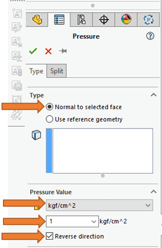 Normal to selected face SOLIDWORKS Simulation tutorial