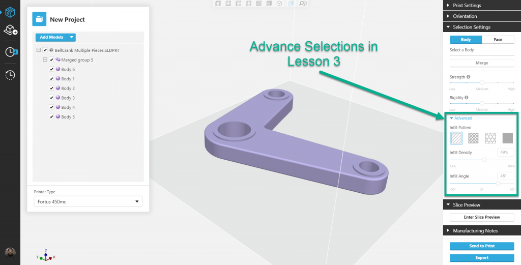 , Advance FDM Mode Lesson 2: General Tour (Part 3 of 4)