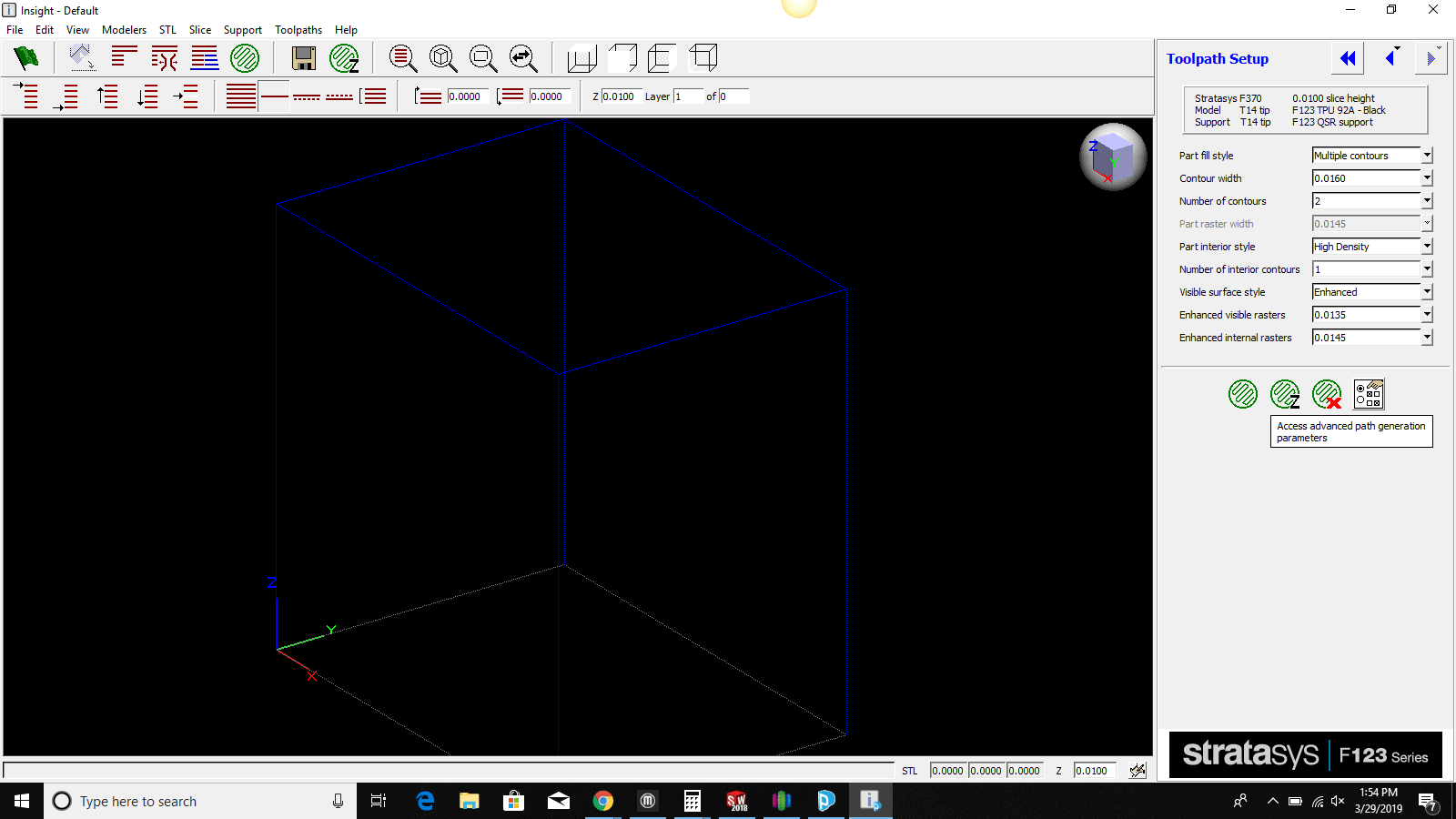 TPU Material advanced toolpath