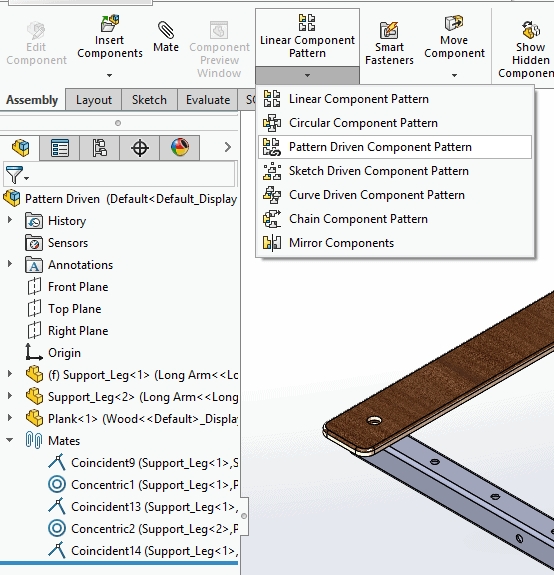 , SOLIDWORKS: Assembly Patterns Using Pattern Driven Components