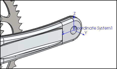 , Bike Component Design with Remote Loads in SOLIDWORKS Simulation