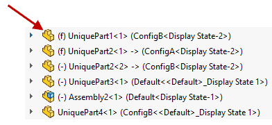 , Understanding SOLIDWORKS Assembly FeatureManager Design Tree