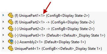 , Understanding SOLIDWORKS Assembly FeatureManager Design Tree