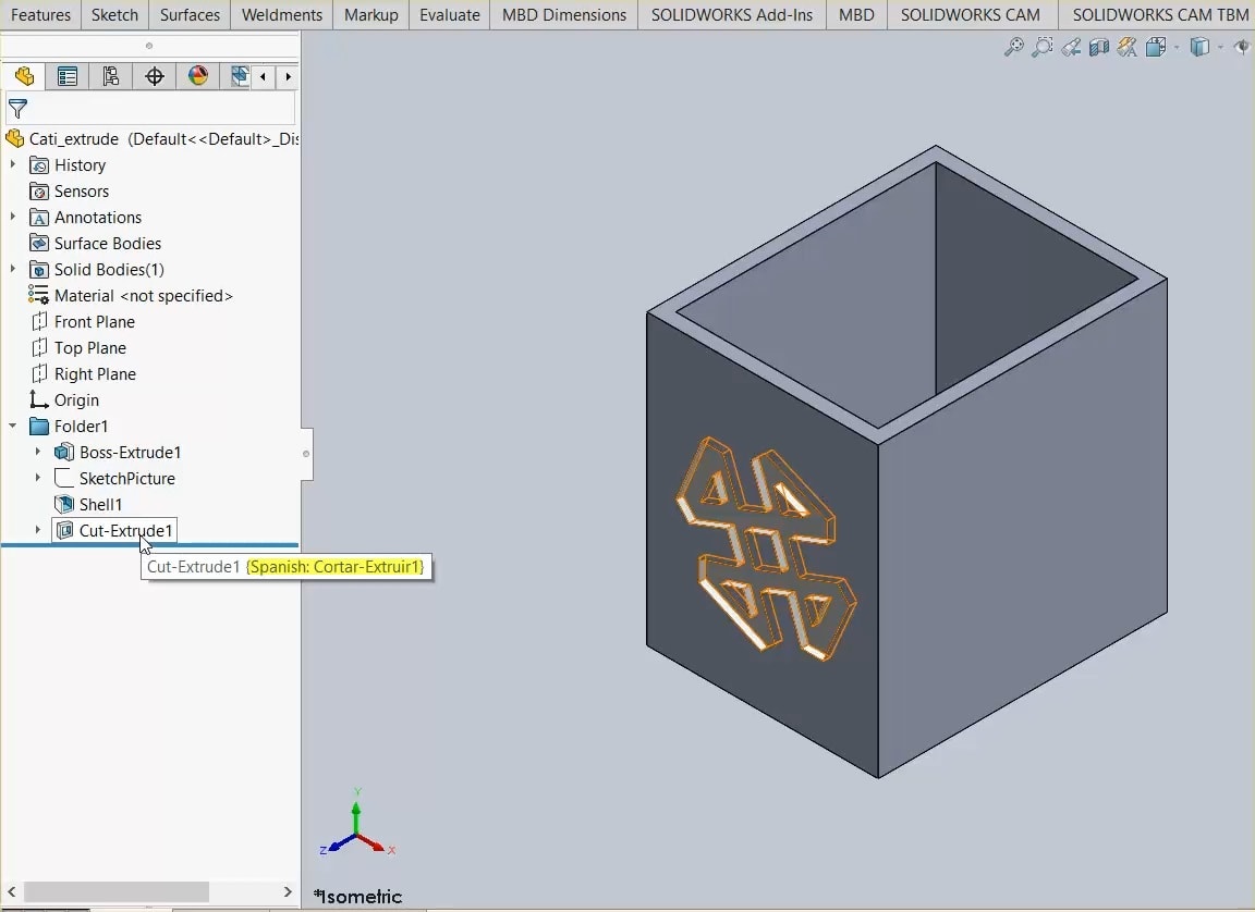 , SOLIDWORKS 2020 What’s New – Feature Manager Enhancements