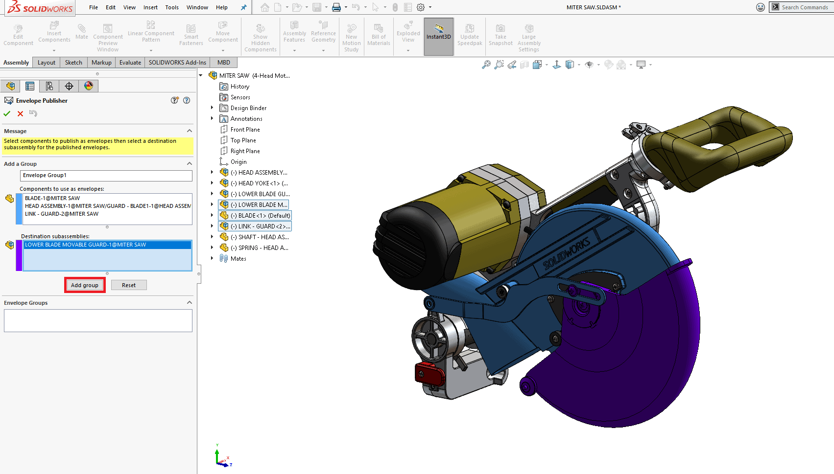 , SOLIDWORKS 2020 What’s New – Assembly Envelope Publisher