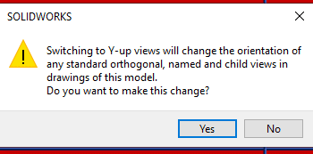 , SOLIDWORKS 2020 What’s New – Specifying the Up Axis for View Orientation