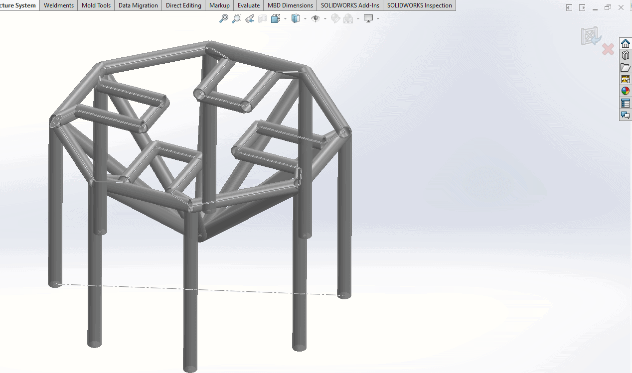 , SOLIDWORKS 2020 What’s New – Structure Systems – Point and Length Members