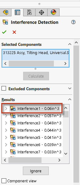 , SOLIDWORKS 2020 What’s New – Isolating Interference in Assemblies