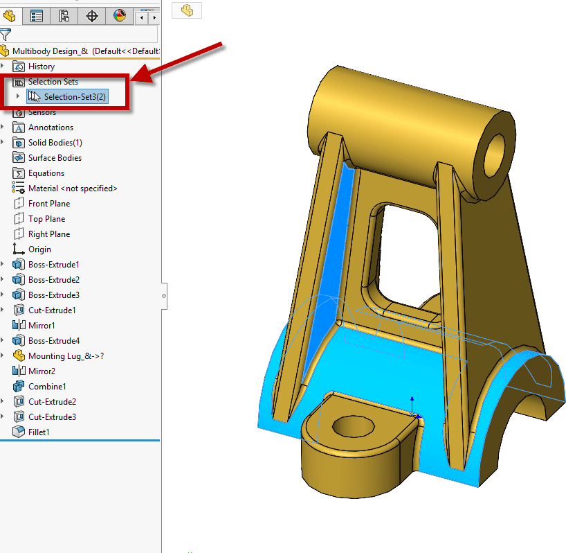 , SOLIDWORKS 2020 What’s New – Adding a Selection to a Selection Set